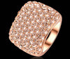 Pink Crystal Square Ring
