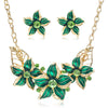 Enamel Flower Jewelry Sets