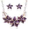 Enamel Flower Jewelry Sets