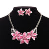 Enamel Flower Jewelry Sets