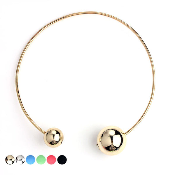 Double Faced Acrylic Ball Necklace