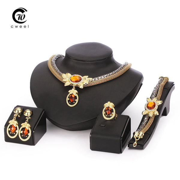Crystal Indian Costume Jewelry Sets