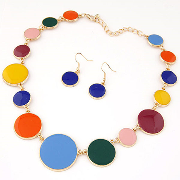Circular Statement Necklace Sets