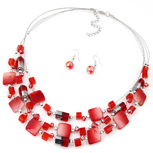 Bohemian Crystal Beads Jewelry Sets