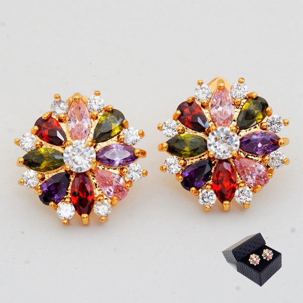 Zirconia Gorgeous Stud Earrings