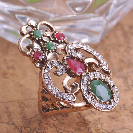 Classic Turkish Resin Costume Ring
